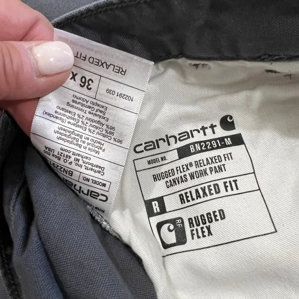 Carhartt measurements provided